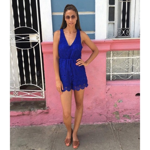 long tall sally Pants - Tall Crochet Romper from Long Tall Sally and TTYA